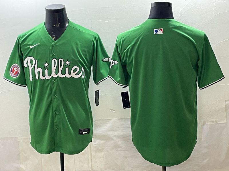 Men 2026 Philadelphia Phillies Blank Green Game Nike MLB Jersey 002